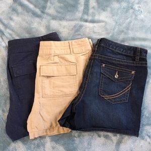 3 pairs of shorts!